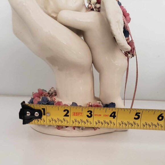 Vintage cherub resting on Jesus' hand - Picture 8 of 11